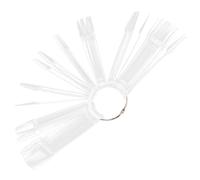 BAZEITFLOW Exhibidor De Uñas 100 Puntas Transparentes, Práctica De Uñas, Palitos Para Exhibir Esmalte, Accesorio Para Manicura Profesional y Uso Personal, Color Ballet, Material Plástico Durable