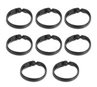 BAZEITFLOW Formador de Moños Cabello 8 Piezas, Herramienta para Peinar Soporte Donut de Plástico Ecológico Flexible, Tamaño Mediano para Uso Diario y Profesionales de Belleza