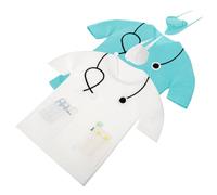 BAZEITFLOW Funda para Botella De Vino Creativa Tamaño Mediano De Tela No Tejida Blanco y Azul Práctico para Enfermeras y Fiestas Bolsa Decorativa para Botellas De Vino y Cerveza 2 Piezas