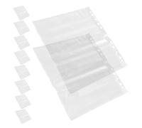 BAZEITFLOW Fundas para Negativos de Película y Hojas de Almacenamiento de Archivo para Coleccionistas, Diseño Transparente, Protección, 135 Perforaciones, Paquete de 10 Unidades, Uso