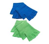 BAZEITFLOW Guantes Hidratantes para Manos 2 Pares sin Dedos y Cuidado Diario Piel Seca de Tejido Ligero y Delicado para Uso Nocturno