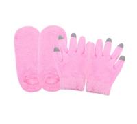 BAZEITFLOW Guantes Hidratantes para Manos y Calcetines para Pies Secos y Agrietados Reutilizable y Transpirable para Cuidado Cómodo para Mujeres