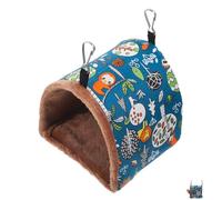 BAZEITFLOW Hamaca para Pájaros Cálida de Algodón para Jaula, Blandita y Cómoda, No Se Deforma Tras Lavado, Adecuada para Invierno y Descanso de Loros y Aves Pequeñas