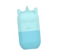 BAZEITFLOW Hielo Cara Reutilizable De Silicona Masajeador Facial Frío Mini Unicornio Azul Molde Práctico Para Piel y Ojos Mejora y Reduce Hinchazón