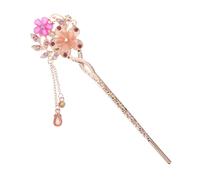 BAZEITFLOW Horquilla Flores Estilo Chino para Mujer Pasador de Pelo Floral Étnico con Diseño Antiguo Accesorio Elegante para Peinados Hanfu y