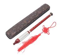 BAZEITFLOW Instrumento Musical Chino Bawu Tradicional Bolsa de Almacenamiento Resistente y Nudo Chino Decorativo para Principiantes Adecuado para Improvisar en Cualquier Lugar