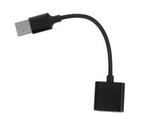BAZEITFLOW Interfaz De Audio Usb Externa Para Computadora y Tablet, Adaptador Divisor De Auriculares y Micrófono, Cable Convertidor De Sonido Color Negro, Plug-and-play, Compatible Con Pc y Smartphone