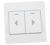 BAZEITFLOW Interruptor para Puerta de Garaje y Cortina Panel de Control Resistente Botón Pulsador Doble para Persianas y Puertas Comerciales Fácil Instalación y Uso Duradero