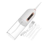 BAZEITFLOW Irrigador Dental Portátil Inalámbrico con Tanque Ajustables Recargable USB para Limpieza Precisa de Dientes y Encías para Viaje y Uso Familiar