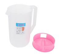 BAZEITFLOW Jarra de Agua con Resistente al Calor con Tapa para Jugos y Bebidas Frías Recipiente Grande de Plástico Seguro para Uso Doméstico