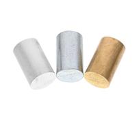 BAZEITFLOW Juego de 3 Cilindros de Cobre Hierro y Aluminio para Experimentos de Densidad Kit de Ciencia Educativo para Laboratorio y Enseñanza Científica