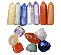 BAZEITFLOW Juego de Piedras de Cristal Naturales Decoración de Mesa Cristal Roca Mineral Natural para Meditación Mujeres Obsequio Espiritualidad Decoración Hogar Oficina 1 Set