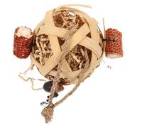 BAZEITFLOW Juguete de Masticar para Pájaros de Materiales Naturales con Diseño Colgante y Colores Simples para y Periquitos de Varios Que Fomenta Forrajeo Saludable