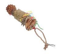 BAZEITFLOW Juguete para Masticar Pájaros Accesorio Colgante para Loros y Aves Pequeñas Juguete Seguro y Creativo para Diversión Forrajeo de Periquitos Ninfas y Conures