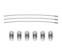 BAZEITFLOW Kit Antivuelco para Muebles Infantiles 3 Unidades Anclajes de Seguridad de Hierro para Fijación de Armarios Cómodas y Estanterías Pared Correas Antivuelco para Protección