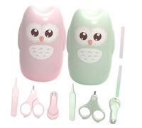 BAZEITFLOW Kit de Manicura para Bebés con Tijeras Seguras de Acero Inoxidable, Estuche de Almacenamiento Incluido para Cuidado Fácil Riesgos