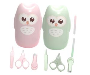 BAZEITFLOW Kit de Manicura para Bebés con Tijeras Seguras de Acero Inoxidable, Estuche de Almacenamiento Incluido para Cuidado Fácil Riesgos