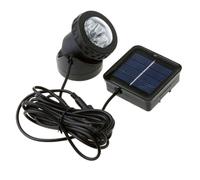 BAZEITFLOW Lámpara Solar Sumergible LED para Estanques Foco Decorativo Blanco Frío con Cable Resistente al Agua para Jardín y Fuentes
