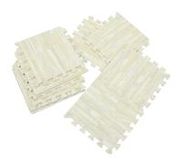 BAZEITFLOW Losetas de Espuma Entrelazadas para Niño 10 Piezas Imitación Veta de Madera Eva 30X30X1 Cm Tapete de Juego para Niños Antideslizante para Habitación y Dormitorio