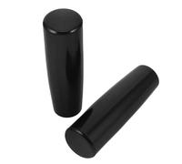 BAZEITFLOW Mango Aislado para Tenedor de Barbacoa 2 Piezas Rosca M8 de Baquelita Negra, Repuesto Ergonómico Resistente al Calor para Utensilios de Parrilla y Asador, Accesorio para Cocina