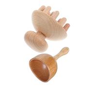 BAZEITFLOW Masajeador De Madera Multifuncional Con Ventosas Herramienta De Terapia Para Cuello Espalda y Cara Para Alivio Muscular y Casa