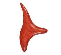BAZEITFLOW Masajeador de Madera Tradicional Tailandés Herramienta de Masaje Manual para Pies y Manos Diseño Ergonómico de Tres Puntas para Terapia de Profundo y Puntos Gatillo Compacto y