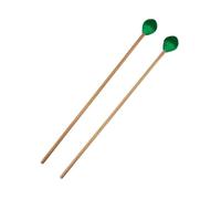 BAZEITFLOW Mazos de Marimba para Xilófono, Baquetas de Percusión de Fieltro Verde para Instrumentos Musicales, Tamaño Mediano, Accesorios para Músicos Intermedios y Principiantes