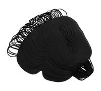 BAZEITFLOW Ojos Desechables Antisudor para Auriculares Vr, 50 Unidades Negras, Transpirables y Compatibles, Almohadillas Faciales Suaves para Juegos y Actividades Sociales