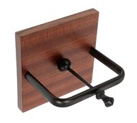 BAZEITFLOW Organizador Servilletero de Mesa Vertical de Madera Maciza, Color Negro, Dispensador de Servilletas Plano Resistente al Viento para Hogar, Cafetería y Restaurante, Soporte Porta