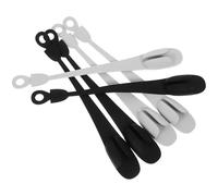 BAZEITFLOW Organizadores de Cables Adhesivos para Electrodomésticos 6 Piezas, Soporte Autoadhesivo Multiusos, Tamaño Compacto, Color Negro y Gris, Gestión de Cables en Cocina, Oficina