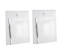 BAZEITFLOW Paletas Acrílicas de Maquillaje Transparentes con Asa Set de 2 Paletas para Mezcla de Colores Herramientas Cosméticas para Bases y Prebases Uso Profesional para Maquillaje