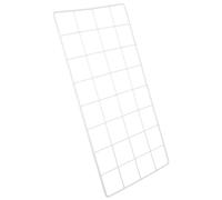 BAZEITFLOW Panel de Rejilla de Pared de Hierro 40X20 CM en Color Gris Claro Estante Organizador para Fotos y Decoración Colgante Red Metálica Resistente para Almacenamiento y Exhibición en