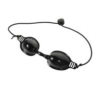 BAZEITFLOW Para Ojos Negra De Pu Ligera y Multifuncional, Ocular Ergonómico Para Tratamientos Estéticos y Cuidado Piel, Cómoda Para Todos Los Rostros, Uso Profesional