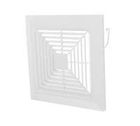 BAZEITFLOW para Ventilador de Baño Cuadrada con Rejilla Plástica para Ventilación Techo o Pared Fácil Instalación y Rápido para