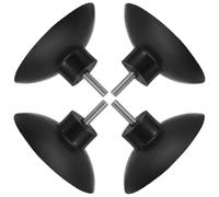 BAZEITFLOW Patas Antideslizantes con Ventosa y Tornillo M6 84 CM Negras 4 Unidades Almohadillas de Plástico para Cortador de Papas Fritas Soporte Estable para Cocina Profesional