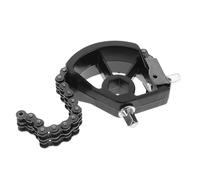 BAZEITFLOW Pedal de Bombo Único con Doble Cadena Negro, Mecanismo Estable y Ajustable, Accesorio Compatible para Batería y Caja de Ritmos, Piezas del Instrumento para Bateristas