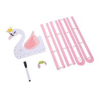 BAZEITFLOW Pegatina de Altura para Niños Dibujos Animados 3d, Adhesivo Decorativo para Pared, Medidor de Altura Reutilizable, Diseño de Cisne para Habitación Infantil