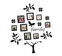 BAZEITFLOW Pegatina de Pared Creativa de Acrílico para Sala de Estar Diseño de Árbol 3d para Marco de Fotos, Fácil de Aplicar y Remover, Decoración Única Hogar