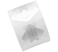 BAZEITFLOW Pegatinas Guía para Extensión de Uñas de Aluminio Grueso Forma Pez Profesional para Manicura y Nail Extension