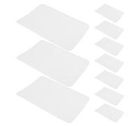 BAZEITFLOW Pegatinas Protectoras para Suelas de Zapatos Transparentes Autoadhesivas, 10 Unidades, Recortables, Antideslizantes y Silenciosas, Almohadillas Resistentes al Desgaste