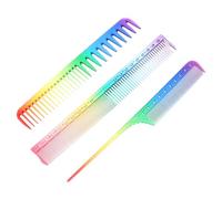 BAZEITFLOW Peine Antiestático para Peluquería 3 Unidades Juego de Peines Finos para Cortar Cabello Ligero Unisex Uso Profesional en Salón y Barbería