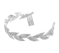 BAZEITFLOW Pinza Cabello Cristales de Aleación Forma de Hoja Peine Decorativo para Novia Accesorio para Bodas y Fiestas Diseño Elegante y Delicado