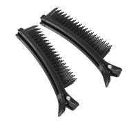 BAZEITFLOW Pinzas Cabello Multifunción de Abs, 2 Unidades Negras, Portátiles y Prácticas para Peinar, Cortar y Teñir en Casa Viaje