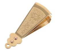 BAZEITFLOW Pinzas de Depilación Facial para Hombre de Cobre Dorado, Diseño Artesanal y Precisión para Moldear Barba y Bigote, Ideales Cuidado Facial Masculino