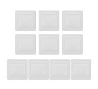 BAZEITFLOW Placa de Interruptor de Pared Resistente al Fuego, Cubierta Doble para Enchufe y Lámpara, Material Ignífugo, Color, 10 Piezas para Instalación Eléctrica Hogar