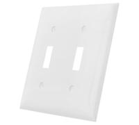 BAZEITFLOW Placa de Pared Doble para Interruptor de Luz Cubierta de Policarbonato Resistente Tamaño Estándar Estados Unidos Protección para Interruptores de Palanca Instalación para Uso