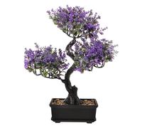 BAZEITFLOW Planta Artificial Decorativa y Fácil de Cuidar en Maceta de Plástico y Espuma, Realista para Decoración de Escritorio y Hogar