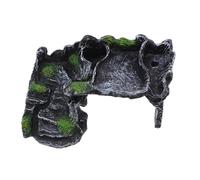 BAZEITFLOW Plataforma Flotante para Tortugas de Resina Resistente de Sol Ampliada para Reptiles Acuáticos Escondite Naturalista y Terraza de Descanso para Tanques Pequeños