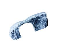 BAZEITFLOW Plataforma para Escalar Tortugas Decoración de Piedra Simulada, Resina Duradera, Tamaño Medio, Ambiente Acuático y Terrestre, para Tortugas y Reptiles Mascota