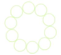 BAZEITFLOW Pulseras Luminosas de Silicona Elásticas 25 MM 10 Piezas Verde Neón Que Brillan Oscuridad Accesorios para Fiestas y Eventos Brazaletes Flexibles y Cómodos para Muñeca Adulta
